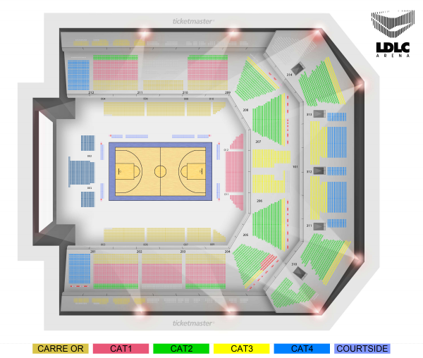 Ldlc Asvel / Valence - Ldlc Arena le 8 déc. 2023